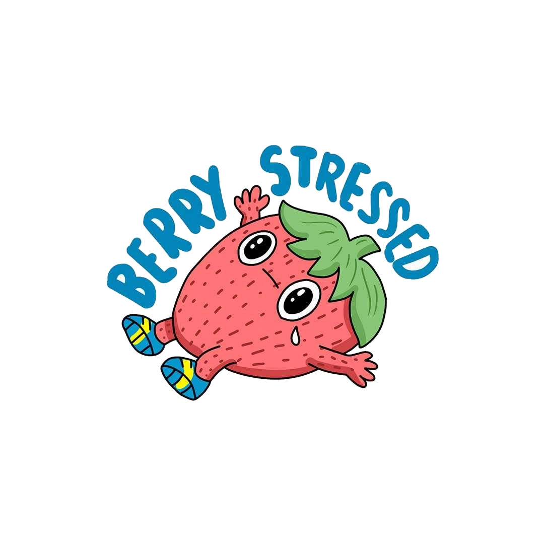 Berry Stressed Sticker